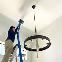 AC system helping reduce Houston pollen allergies inside a home